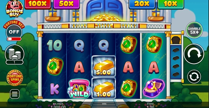 Gameplay process: wins, multipliers and cascade behaviour.