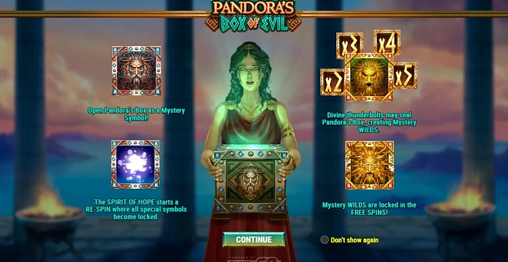 Base game: layout, bet controls and balance display.